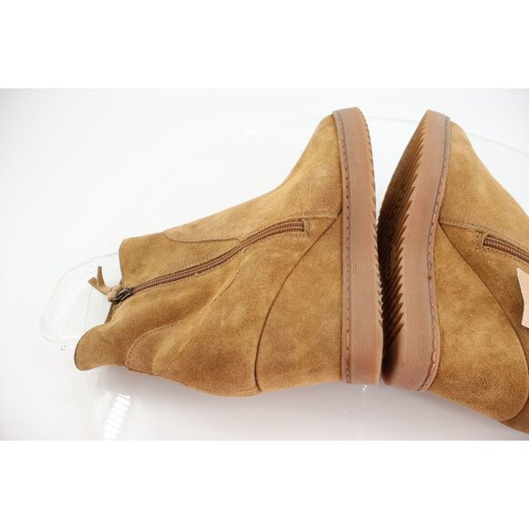 Sofft Aqua Shary Womens 10 Tan Brown Waterproof Leather Wedge Boot Bootie - Picture 9 of 15